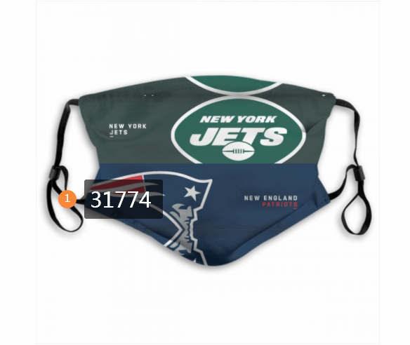 NFL New England Patriots 1812020 Dust mask with filter